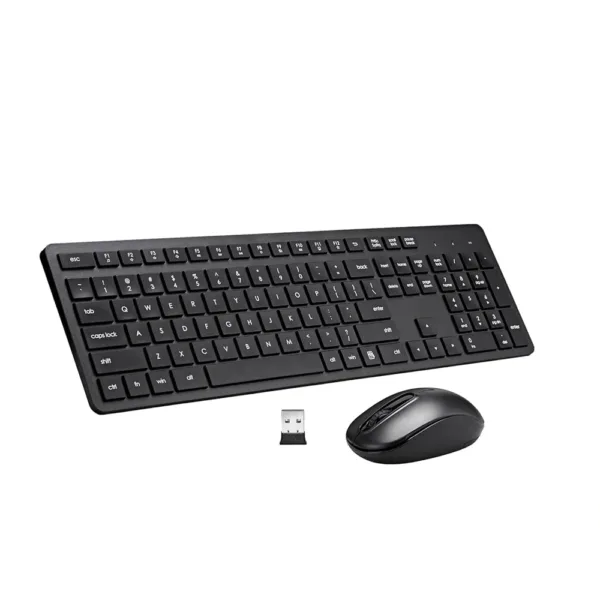 Wireless Keyboard and Mouse Combo, 2.4G Silent Cordless Keyboard Mouse Combo for Windows Chrome Laptop Computer PC Desktop.