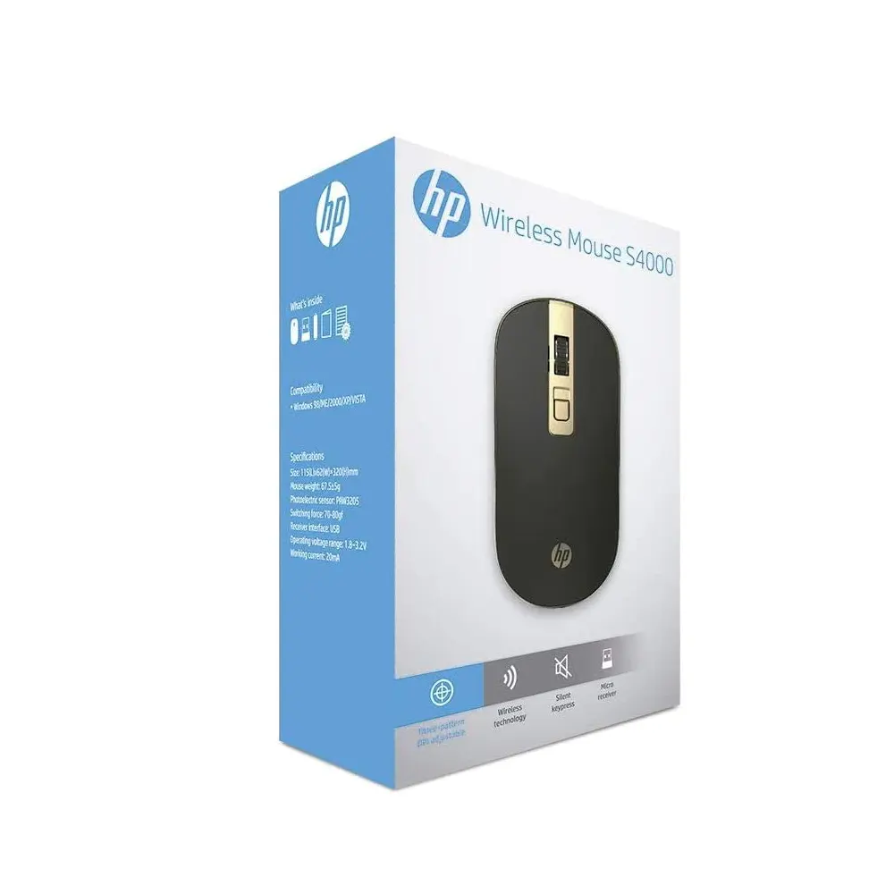 HP S4000 Wireless Optical Mouse HP S4000 Wireless Optical Mouse