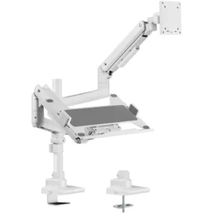 Newstar LDT69-C024P-ML Pole-Mounted Gas Spring Monitor Arm with Laptop