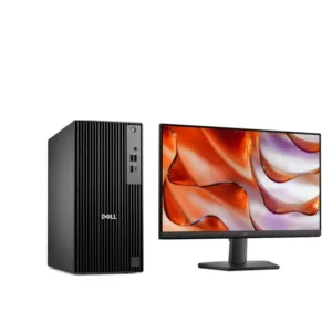 Dell Pro Tower QCT1250 Desktop PC – Intel Core i7-14700, 8GB DDR5 RAM, 512GB SSD, Intel UHD Graphics, Windows With Dell 23.8'' LED Monitor