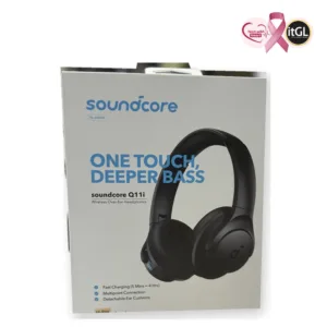 Anker Soundcore Q11i Wireless Over-Ear Headphones – 40mm Drivers, BassUp, Bluetooth 5.3, 60-Hour Battery, Black
