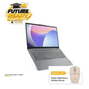 Lenovo IdeaPad Slim 3 15IRU8 Laptop – Intel Core i3-1315U, 8GB RAM, 256GB SSD, 15.6-Inch FHD IPS, Windows, Arctic Grey