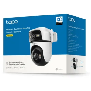 TP-Link Tapo C545D Outdoor Dual-Lens Pan/Tilt Security Camera.
