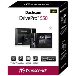 Transcend DrivePro 550 Dual-Lens Dash Camera