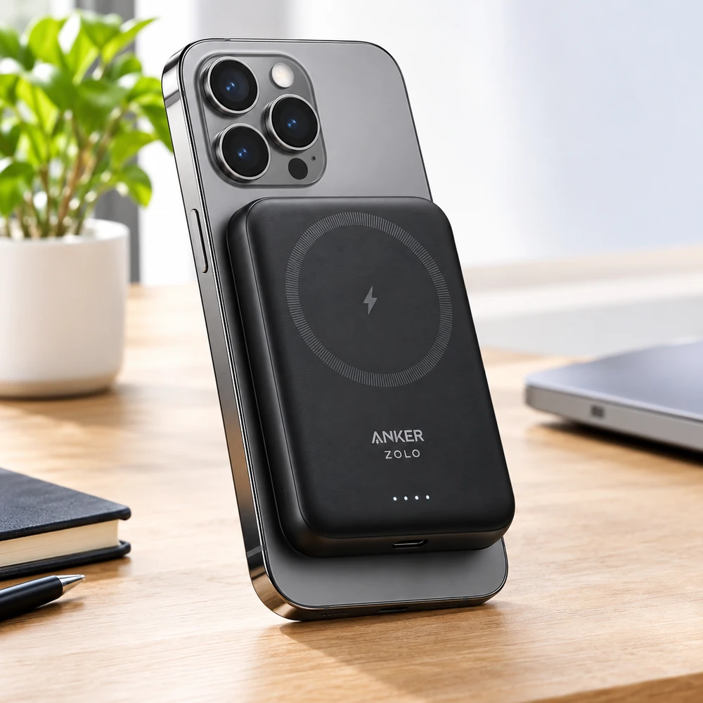 aAnker MagGo 5000mAh Magnetic Wireless Power Bank Anker MagGo 5000mAh Magnetic Wireless Power Bank